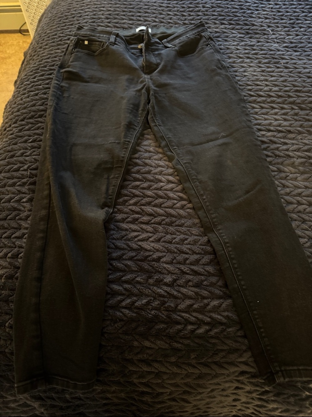 Classic Black Straight-Leg Jeans